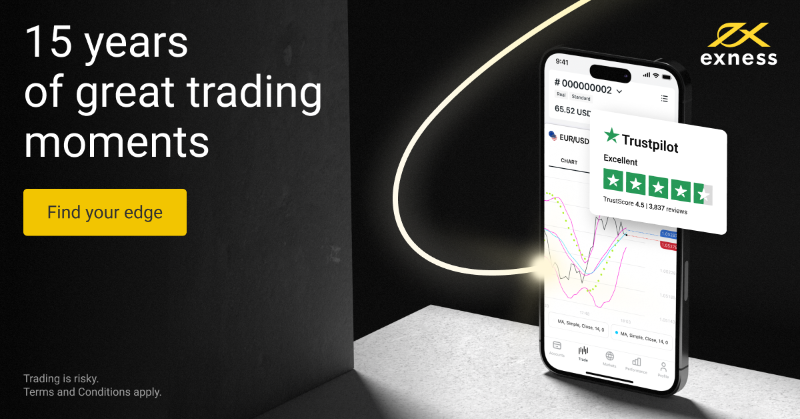 EXNESS's tweet photo. Looking for a trading edge?

Look no further.

Choose Exness for better conditions, no overnight fees &amp; instant withdrawals.