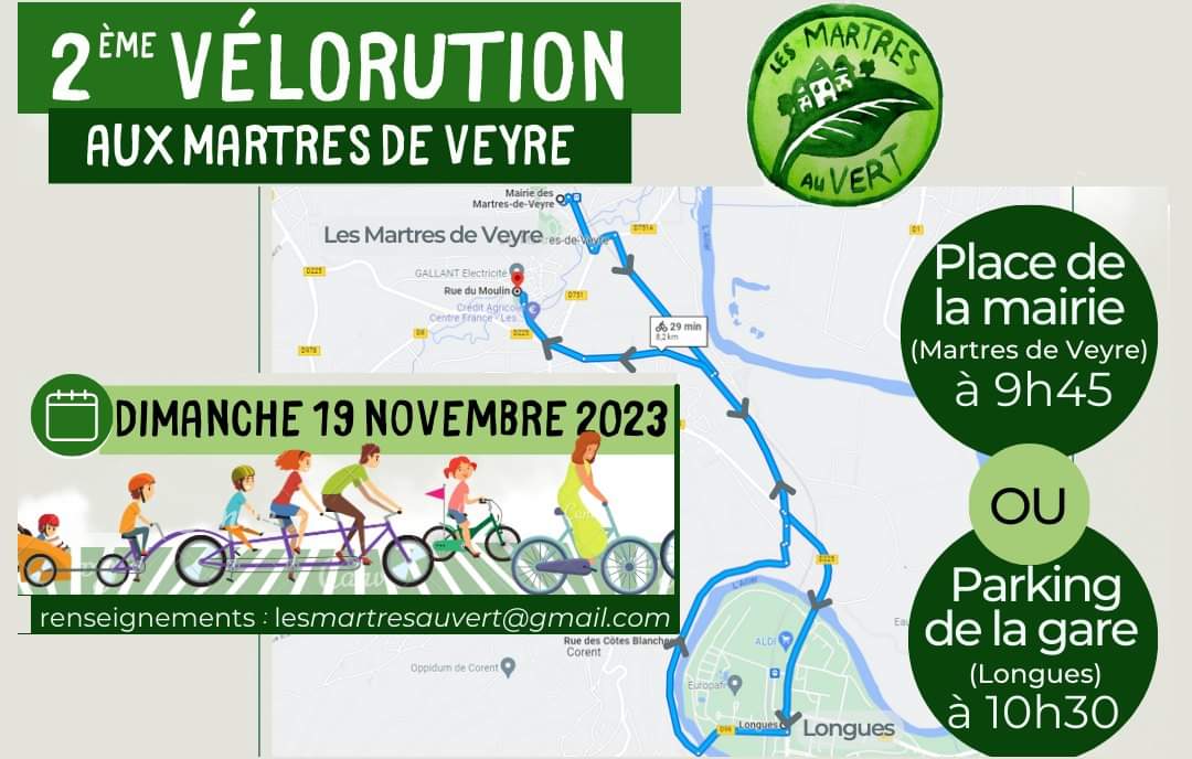 2ème vélorution Aux Martres De Veyre ! :-)

#vélo #vélorution #auvergne #sécurité