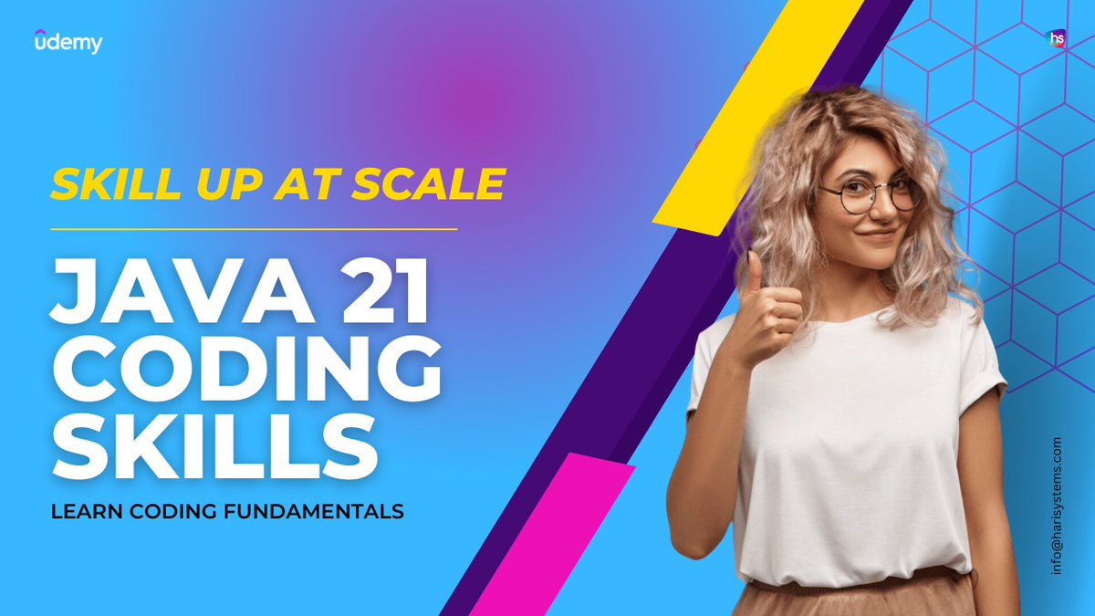 harisystems's tweet image. Java 21 Programming Masterclass: Fundamentals for Beginners
udemy.com/course/java-21…
#java #javalanguage #languages #programming #elearning #edtech #java21 #harisystems