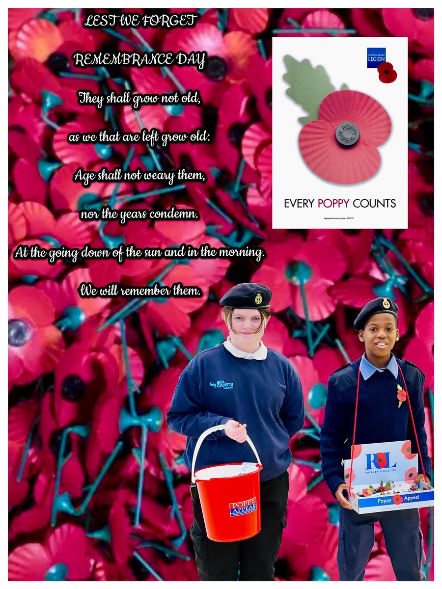 So proud of my daughter supporting our #veterans #poppyappeal 🌺 for #RemembranceDay2023 with #royalnavy #seacadets #PoppyLegion <a href="/PoppyLegion/">Royal British Legion</a> ❤️ #lestweforget