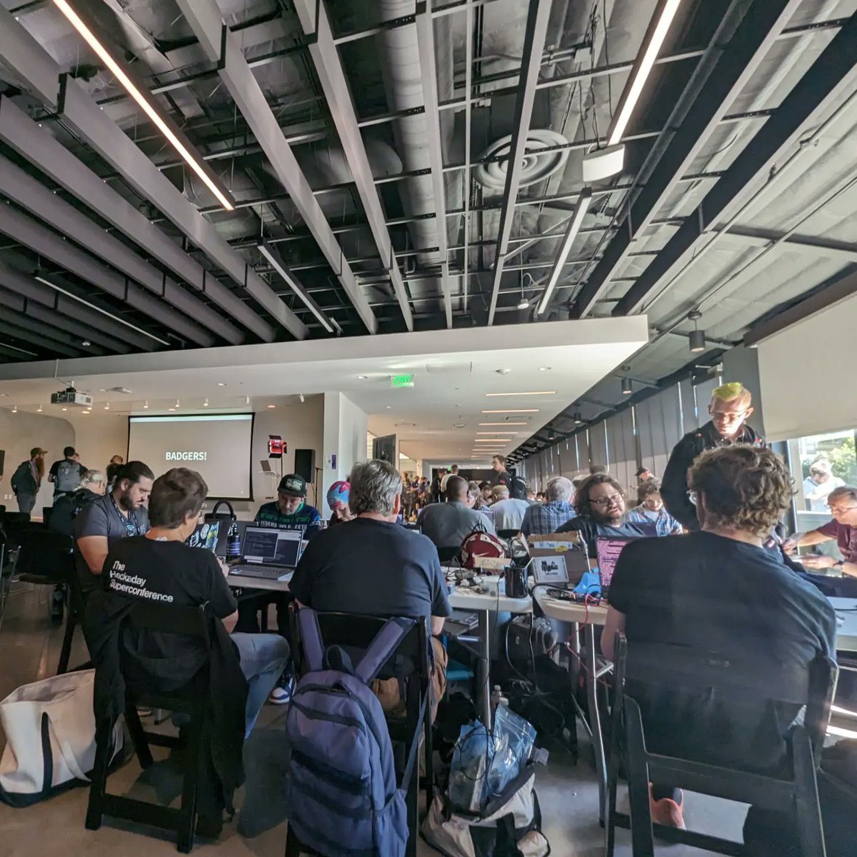 FireSourcery's tweet photo. #SuperCon is always such a great experience every year. See friends old and new, all the cool hacks/builds people come up with, learn something new in the vast/neighboring fields of electronics and making I claim no expertise in; RF, space, security. The list goes on. https://t.co/aILc0AaEPd