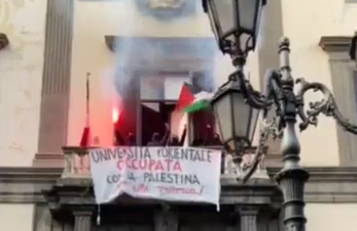 tempoweb's tweet photo. Napoli, studenti pro #Palestina occupano l'#università: "Fino alla vittoria" | GUARDA
#6novembre #iltempoquotidiano #Napoli #lOrientale #studenti
https://t.co/vwrpufOCxZ https://t.co/nNGWZ0WqCk
