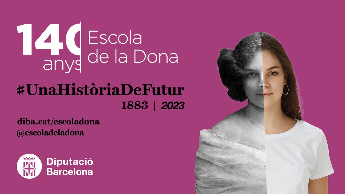 IgualtatDiba's tweet photo. 📢Celebrem el #140aniversari de l'Escola! Una llarga trajectòria que ens inspira i motiva cada dia. El 10/11 us convidem a venir a celebrar-ho amb nosaltres amb una jornada de portes obertes i un acte de celebració https://t.co/YZxAZfnSil
#escoladeladona #unahistòriadefutur https://t.co/JzhYeJQzQX