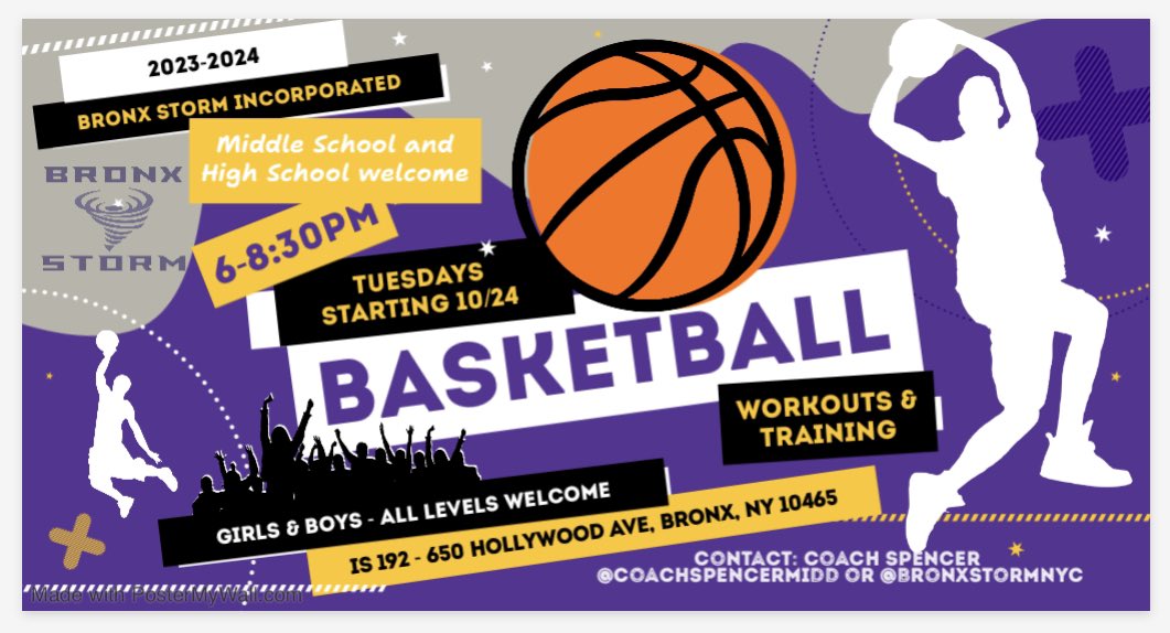 We’re Back!!!  Open gym. Middle to high school students.  Boys and girls.  Come to workout and play.  Show your skills and get better for your team and school.  All levels of talent are welcome.