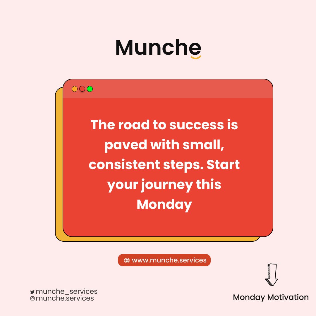 munche_services's tweet image. Begin today!!!

#mondaymotivation