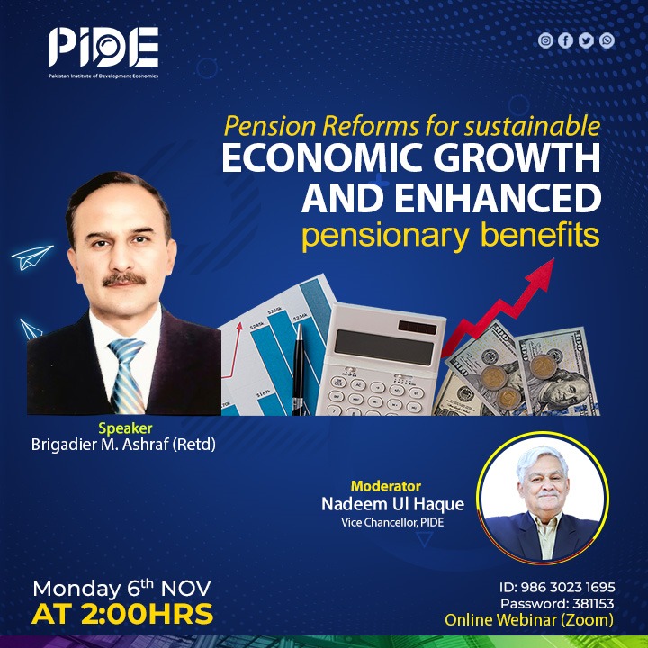 PIDEpk's tweet photo. World is moving away from an unfunded budgetary pension model to ‘contributory schemes’&amp;pension funds. It is high time for Pakistan to make strides in this direction to control the ever-growing national liability. There is a need to modify the system.

@nadeemhaque @durre_nayab_ https://t.co/9loyrvsC3O