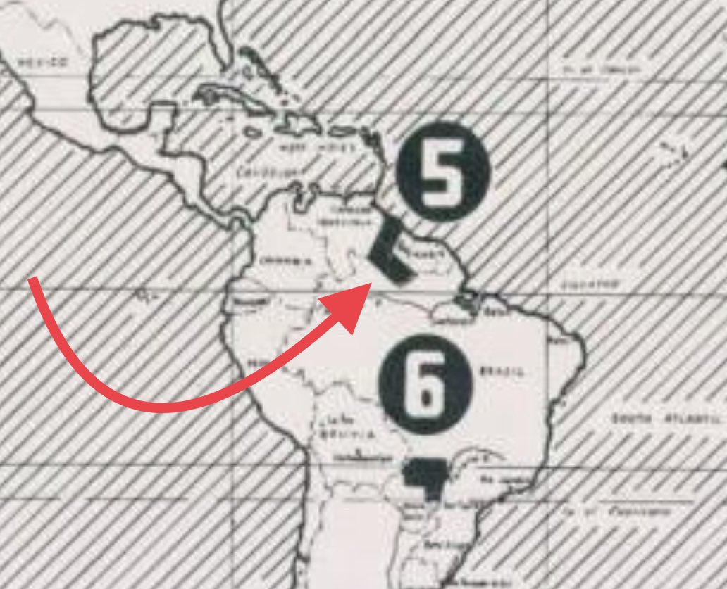 ¿Sabías que suelo venezolano del territorio #Esequibo fue una de las opciones planteadas para instalar un Estado judío 10 años antes de la partición de #Palestina con vistas a la creación de  #Israel en 1948?

Comparto el mapa elaborado en 1938 por Joseph Otmar Hefter, un judío
