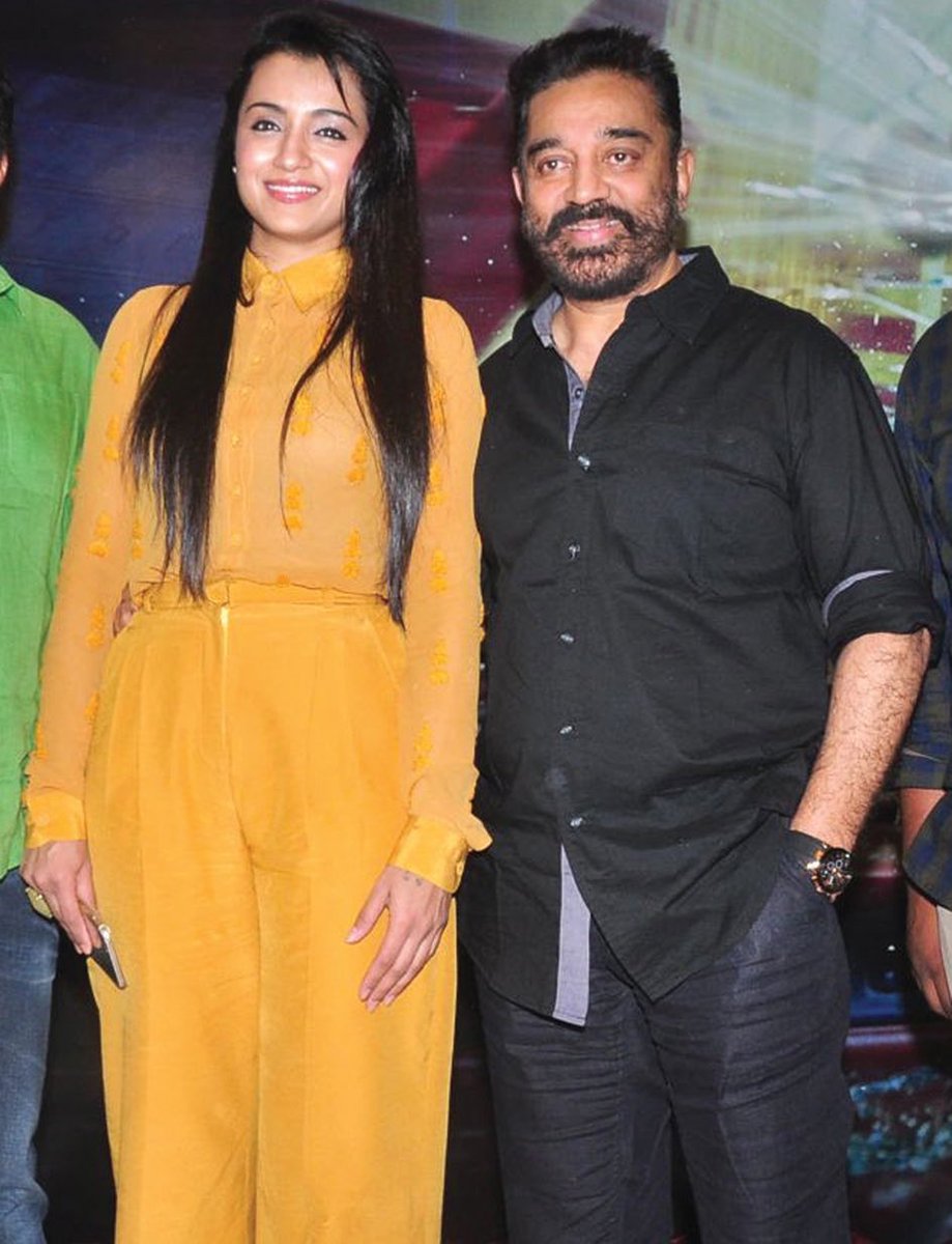 dp_karthik's tweet photo. .@trishtrashers & @ikamalhaasan are teaming up for the 3rd time, following their collaborations in #Thoongaavanam & #ManmadhanAmbu, in the upcoming #KH234. Additionally, #Trisha is marking a hattrick collaboration with #ManiRatnam after their #PS1, #PS2 & now this. https://t.co/FhpVcPbyGp