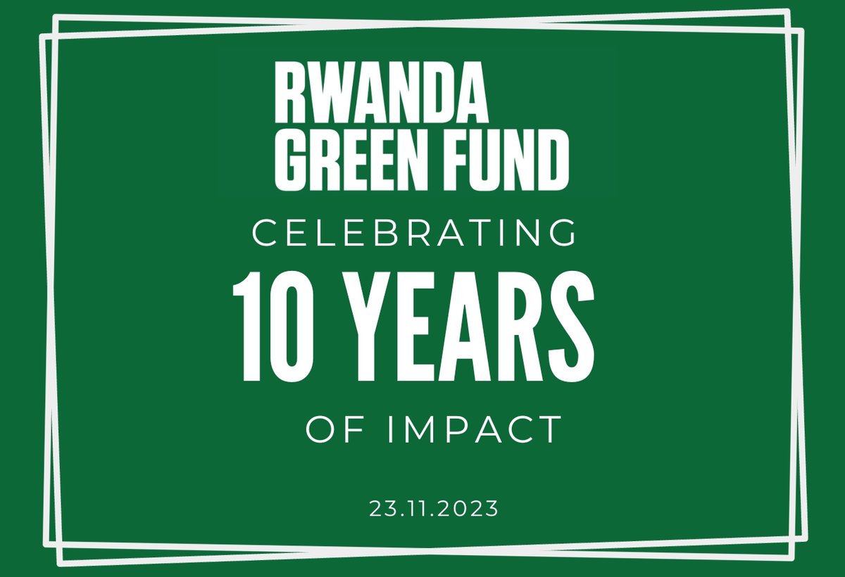 Join us for a countdown to the Rwanda Green Fund's 10th Anniversary! 🎉 Discover stories, milestones, and changemakers behind our green journey. From e-motorbikes 🛵 to climate-resilient communities, we celebrate our
#GreenRwanda🇷🇼🌿
#10YearsofImpact 🔟🌿