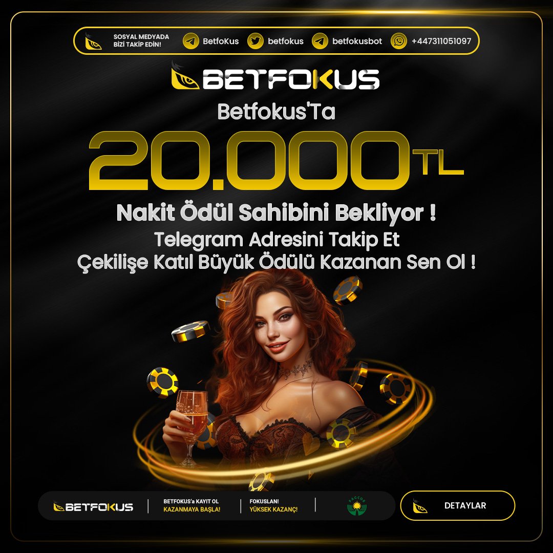 🔥BETFOKUS'TA NAKİT FIRTINASI‼️

🎁 Her Hafta Pazar Günü Şanslı Üyelerimize Toplamda 20.000 TRY Nakit Ödül ‼️
👉Sizden istenilen 5 soruyu cevaplamanız katılımınız için yeterlidir.
👉Etkinlik Giriş bit.ly/45WMYIt