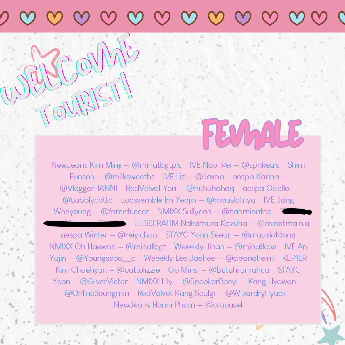 CameInAnaheim's tweet photo. Due to the imbalance between female slots and male slots, we have decided to open a giveaway for 1 female slot. Please reply to this tweet with the muse you want and retweet as proof of participation. The giveaway will be closed on November 6, 18.00 (GMT+7) https://t.co/elSfgJcNnN