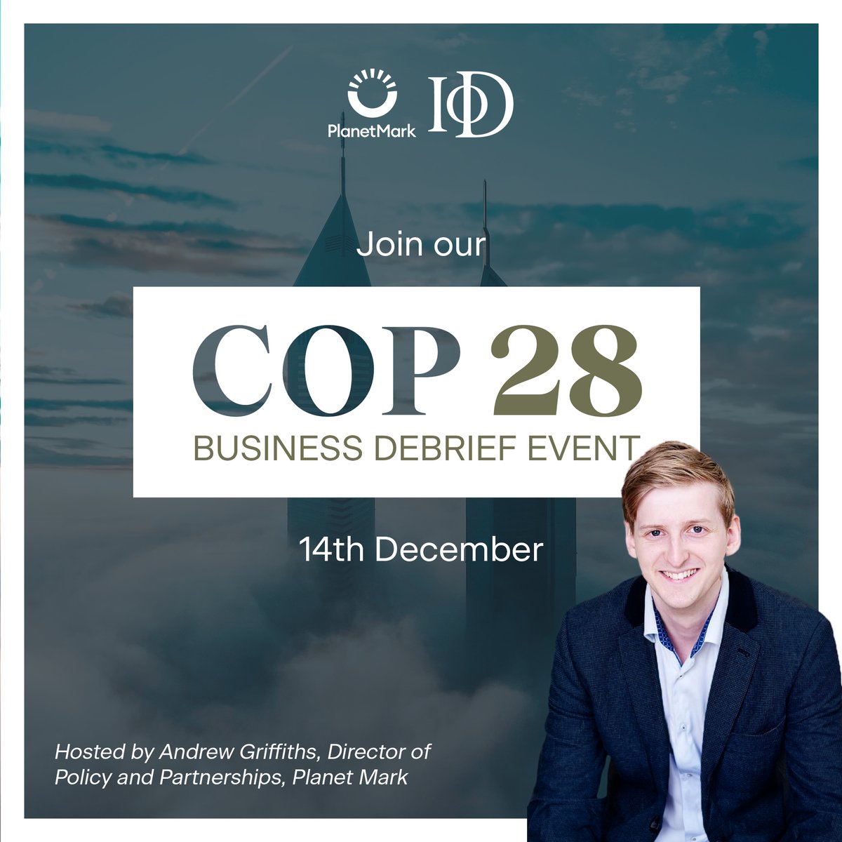 ThePlanetMark's tweet photo. Take the chance to shape your business strategy!

 Join us on Dec 14 for the COP28 Business Debrief. 
Learn how COP28 impacts your business and stay informed. 

Reserve your spot at https://t.co/fvSeTOYuvW. 

#COP28 #Sustainability #COP29 https://t.co/cL87Z0weFw