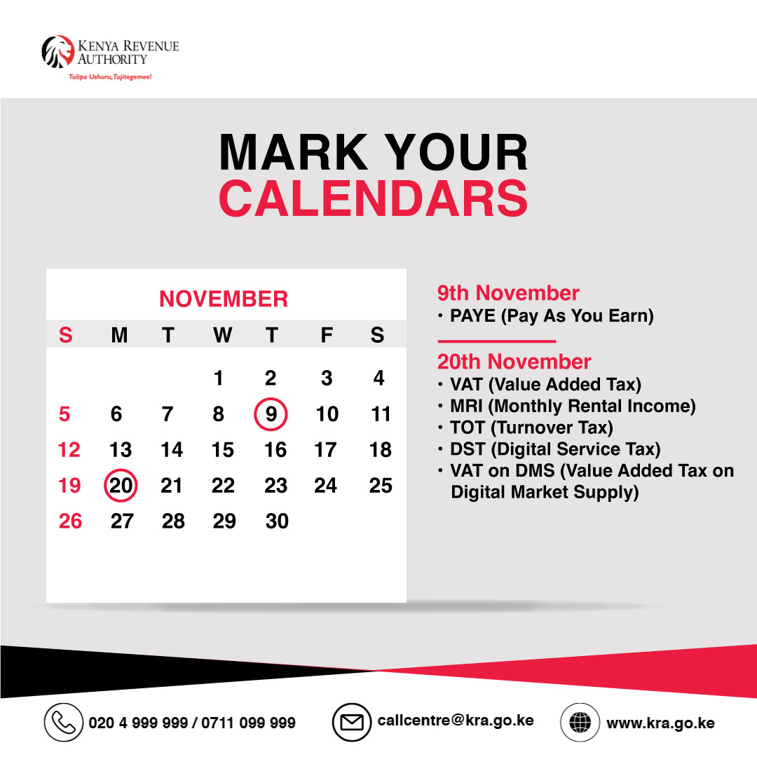 KRACare's tweet photo. 🌞Happy new month!

We would like to remind you to stay on top of all your tax obligations for the month.

Use this calendar to stay on track.

#ComplianceReminder https://t.co/0pp54L9c37