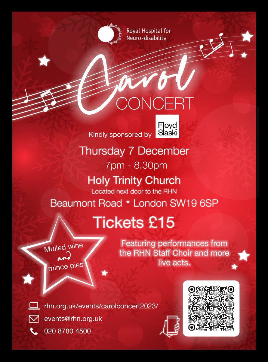 RHNuk's tweet photo. Join us for the annual Christmas Carol Concert on Thursday 7 December and experience a night of joyous celebration.

Get ready for an evening filled with entertainment and festive cheer. Secure your tickets now: https://t.co/cdM3bwgspT
#ChristmasConcert #FestiveSpirit https://t.co/lSQZVmG3o7