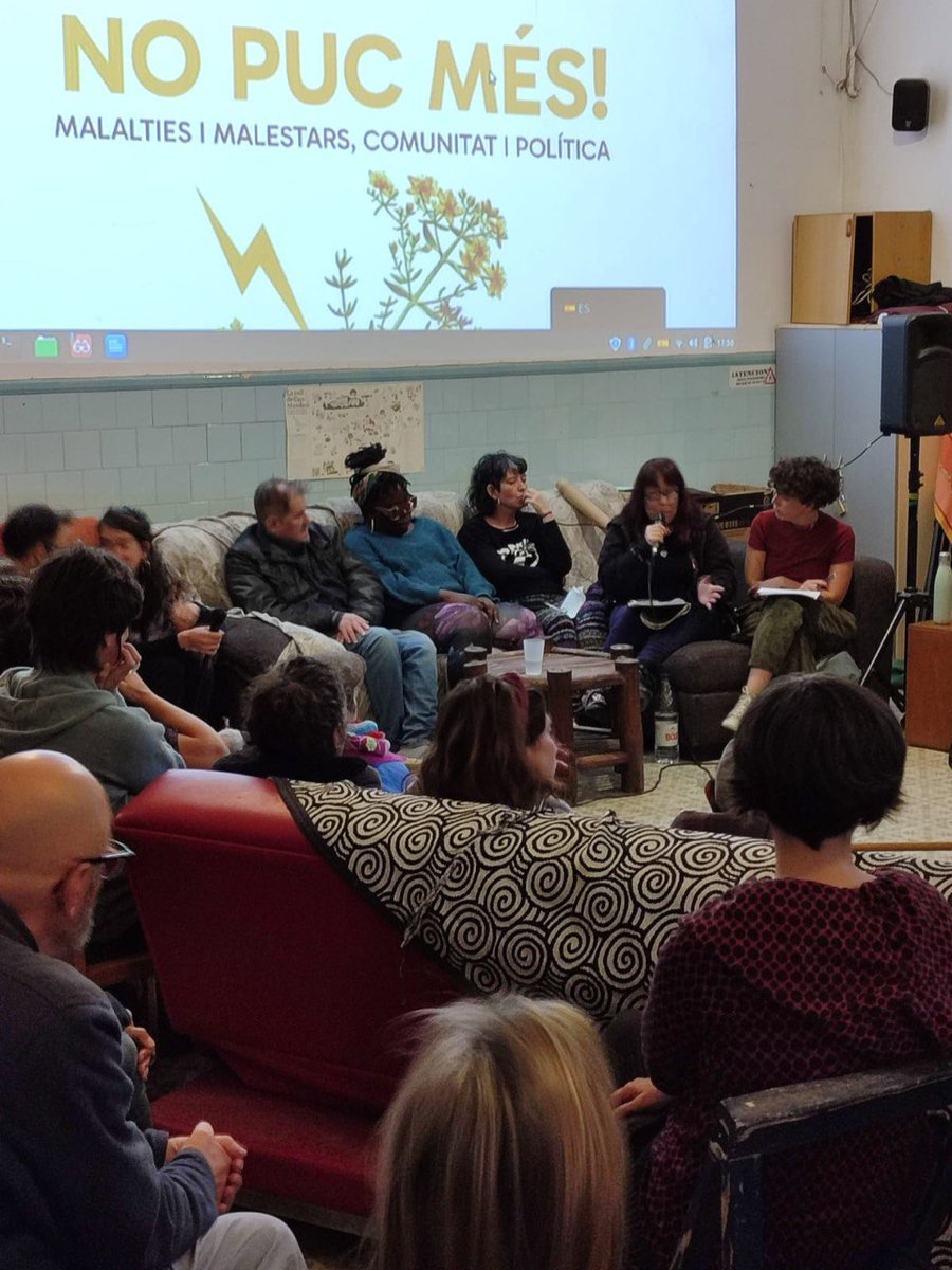 Ahir vam participar en una jornada per parlar de la Síndrome de Fatiga Crònica (#SFC) des d'una perspectiva de la salut però també social i política.
Moltes gràcies a l'organització, a <a href="/canmasdeu/">Can Masdeu</a>, i a la ntra companya <a href="/NatyLopezGama/">Naty López Gama</a> per representar-nos!