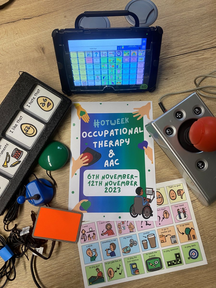 Ace Centre (@acecentre) on Twitter photo It's officially #OTWeek!
We'll be celebrating the contributions our brilliant Occupational Therapists make to people's lives π
Here, you can see just some of the many devices and methods that have been used to help people with their communication! π£οΈ
<a href="/theRCOT/">Royal College of Occupational Therapists</a> #OTWeek23 It's officially #OTWeek!
We'll be celebrating the contributions our brilliant Occupational Therapists make to people's lives π
Here, you can see just some of the many devices and methods that have been used to help people with their communication! π£οΈ
<a href="/theRCOT/">Royal College of Occupational Therapists</a> #OTWeek23