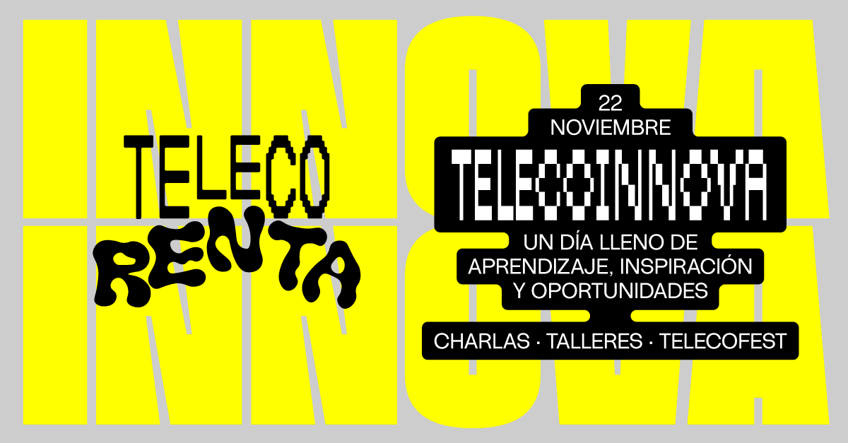 TelecoRenta's tweet photo. ¡Apunta esta fecha! ✍️
El 22 de noviembre el Grupo de Trabajo de Jóvenes del @COIT_AEIT te invitan a #TelecoInnova.
Talleres, charlas, networking.. te esperan en este gran día.
¡Inscríbete aquí!👉 https://t.co/r3AiPmrkbj
#TelecoRenta https://t.co/lEMYBSElNl