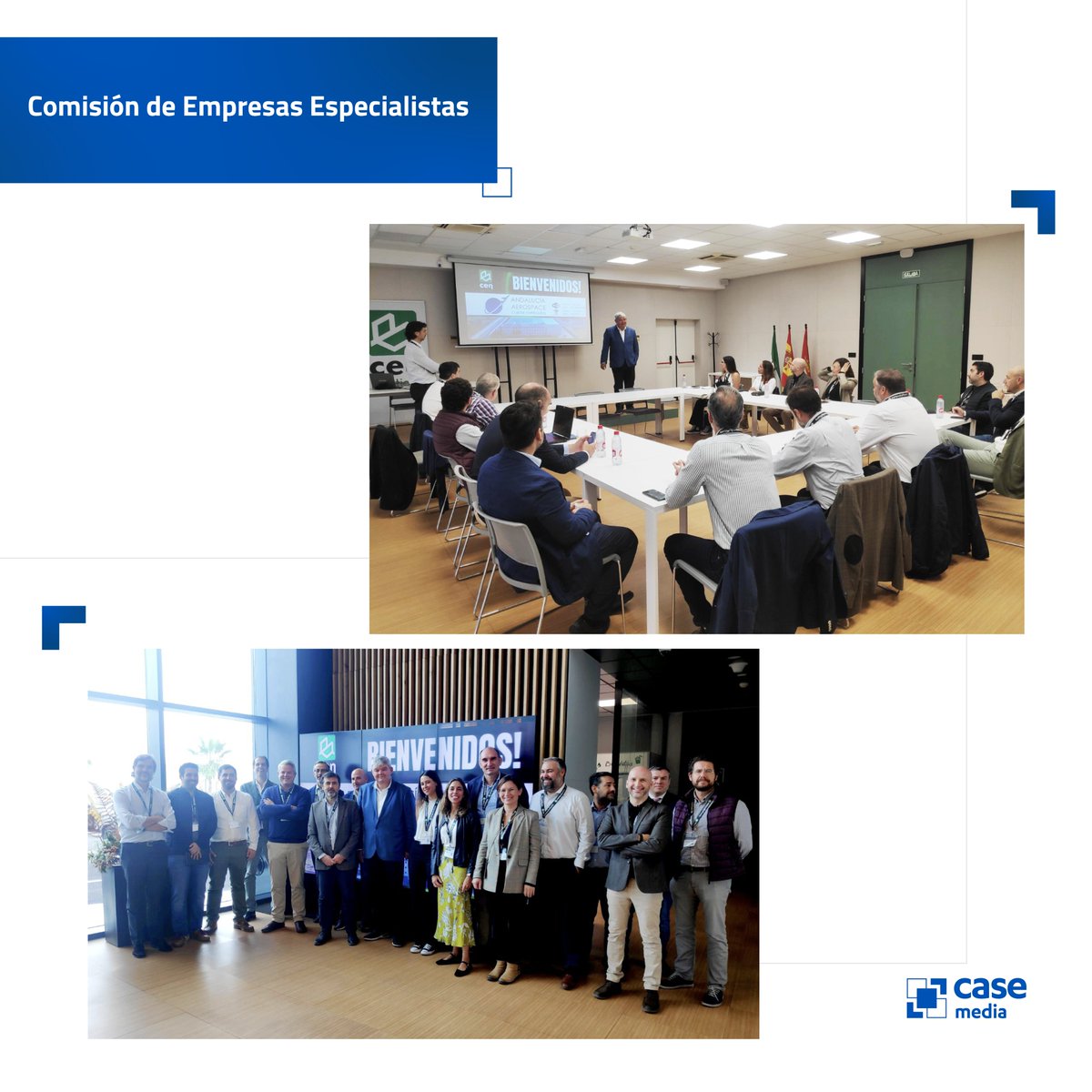 CasemediaSL's tweet photo. Recientemente participamos en una reunión clave de @AndAerospace en la nueva sede de CEN SOLUTIONS en la que se discutieron oportunidades, proyectos y el panorama general de la industria para el año 2023. https://t.co/Ywm1LNr6I5