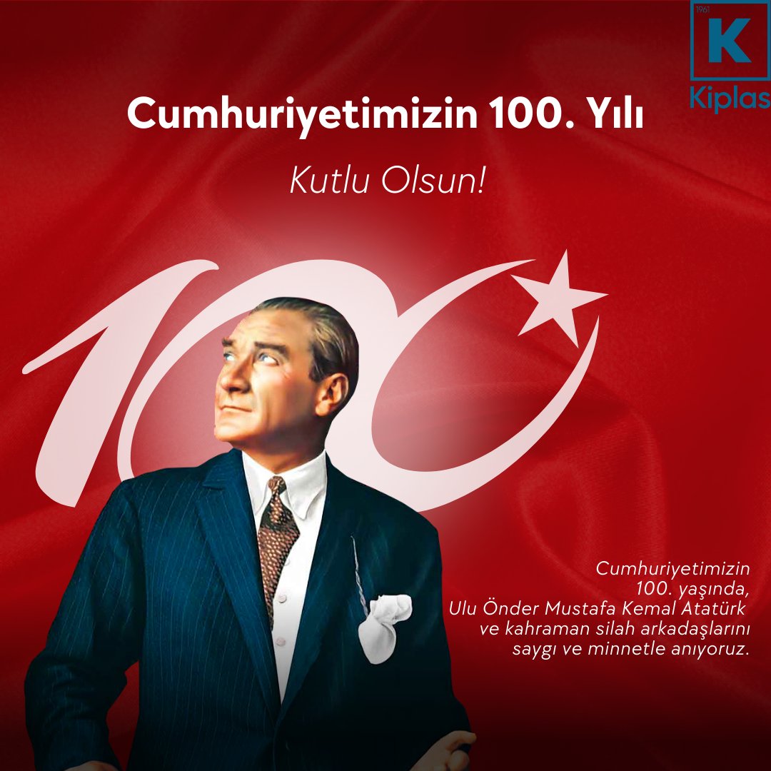 Cumhuriyetimizin 100. Yılı Kutlu Olsun!