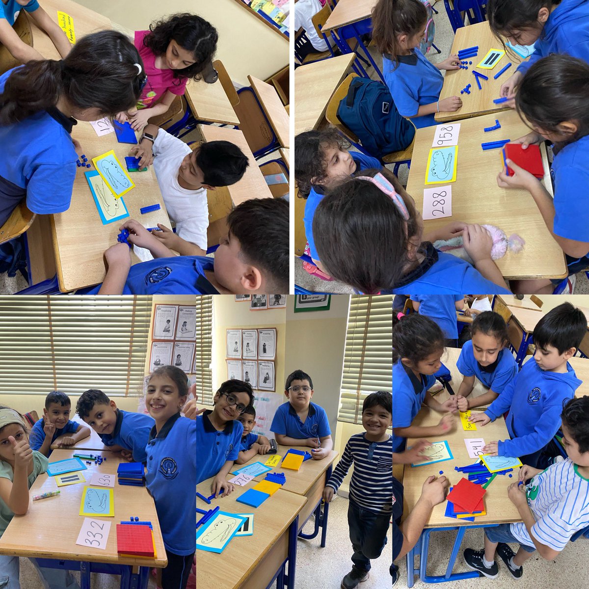 YGhobon's tweet image. Grade 2 learners dove into the world of numbers with a hands-on activity! Each group got 2 number cards, base ten blocks, and alligator signs to compare numbers. Watching their teamwork and math skills in action was truly inspiring! 🌟 #MathMasters 
@FawziehHn @MakAishaSchool