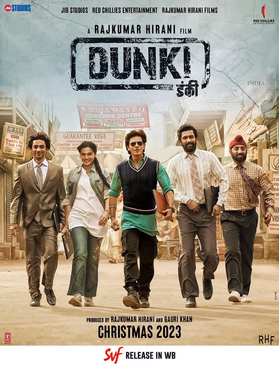It's an honour for making us part of #Dunki family🤎 @iamsrk @_GauravVerma @RajkumarHirani @RedChilliesEnt @jiostudios #Dunki releasing worldwide in cinemas this Christmas. @SVFsocial Theatre booking in WestBengal opens now 😀