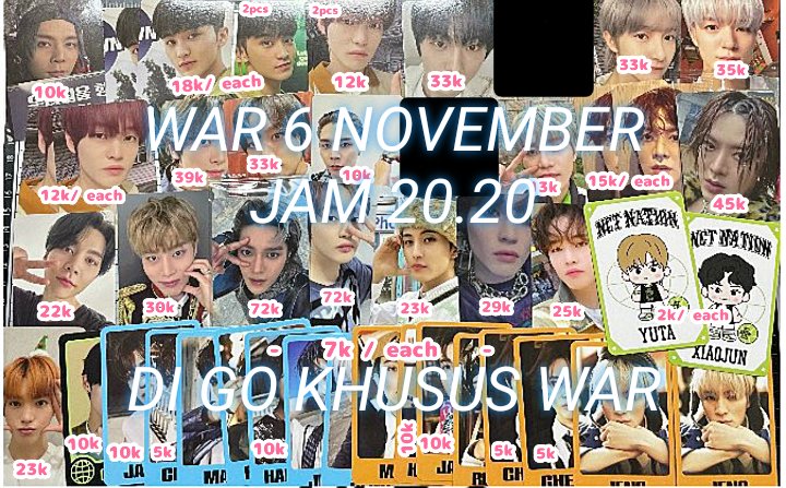 yoshi_yoshii_'s tweet photo. WAR NCT PHOTOCARD MURAH✨
6 NOV JAM 20.20

✅bersih kr

#rt Johnny mark chenle jisung renjun jeno haechan yuta taeyong jaemin winwin hendery Jaehyun fact check ld lucky draw a b c d withmuu fansign 3 everline ktown exhibit shopee pob bene istj tc nation selca 2 baddies ay yo wts https://t.co/lSB7VQvFNt