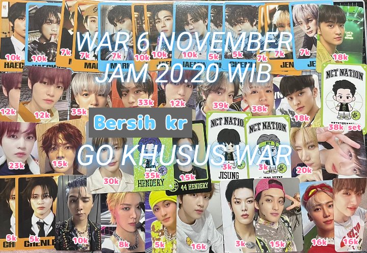 yoshi_yoshii_'s tweet photo. WAR NCT PHOTOCARD MURAH✨
6 NOV JAM 20.20

✅bersih kr

#rt Johnny mark chenle jisung renjun jeno haechan yuta taeyong jaemin winwin hendery Jaehyun fact check ld lucky draw a b c d withmuu fansign 3 everline ktown exhibit shopee pob bene istj tc nation selca 2 baddies ay yo wts https://t.co/lSB7VQvFNt