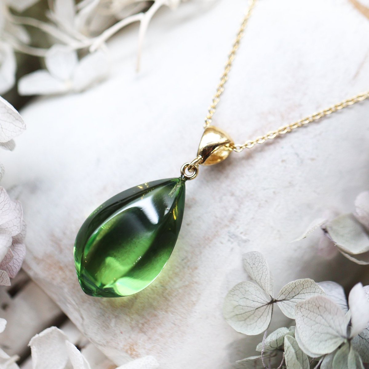 緑琥珀のネックレス - 海福雑貨通販部|相模原市|相模原市民ニュース 