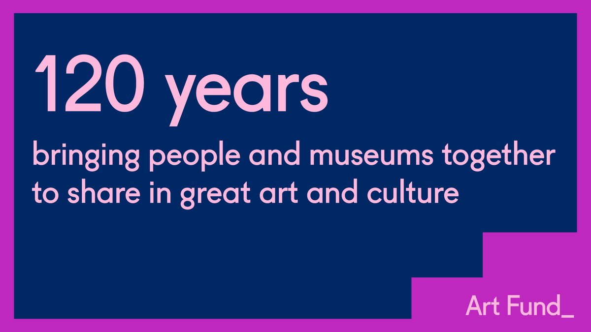 We’re celebrating our birthday this week!🎂 #ArtFund120

Founded in 1903, Art Fund has championed great art &amp; culture for 120 years.

During that time, we’ve helped UK museums build their collections, keep them accessible to the public &amp; do so much more...bit.ly/461WYA8