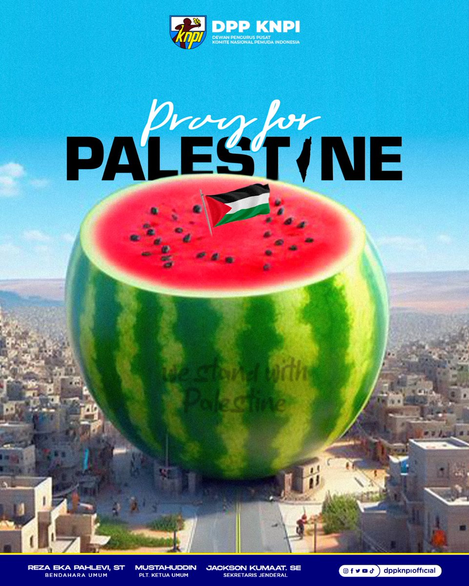 Dalam setiap kesedihan, tersembunyi kekuatan yg luar biasa

Api semangatMu tdk pernah goyah, kala tubuh ringkih ditimpa reruntuhan bangunan

Di tengah perang, kau ttp panjatkan Doa

PRAY FOR PALESTINE! 

@mustahuddin_2023
<a href="/jacksonkumaat/">Jackson Kumaat</a>

#KNPI #KNPIBersatu #Palestina #Palestine