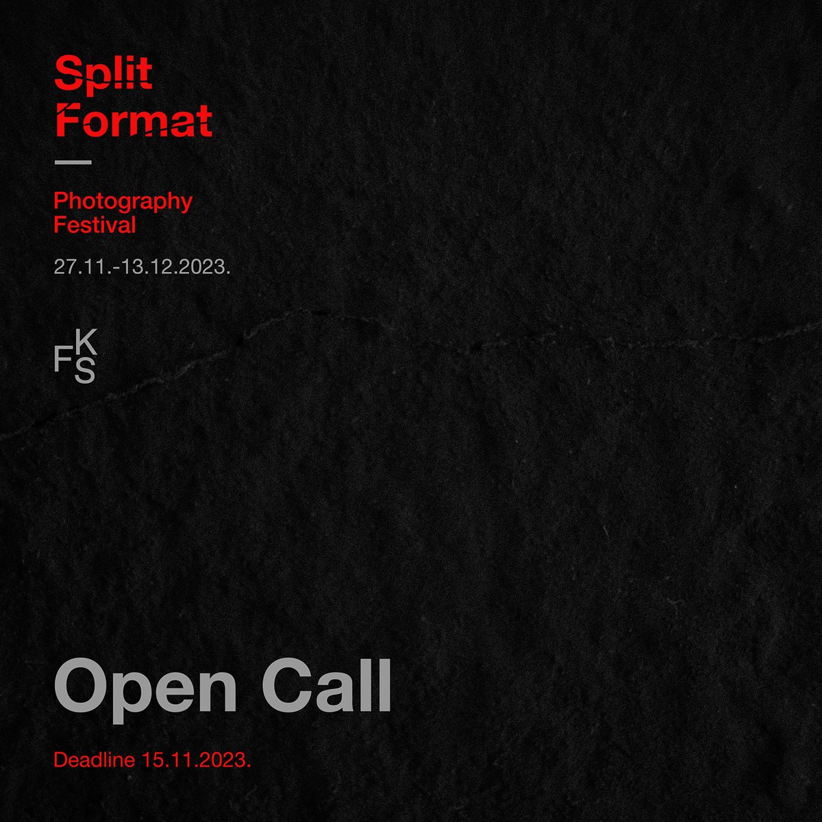 'Split Format' announces the call for  entry for the international photo contest. The theme is  'Crisis'. 
More info -> splitformat.com/en/otvoreni-na…

#crisis #splitformat #opencall #photographyfestival