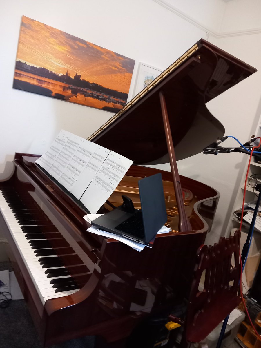 thewittjones's tweet photo. Spot of piano recording this morning for a forthcoming library project - trying out some mics by #LineAudio https://t.co/dF7kyTv7vN