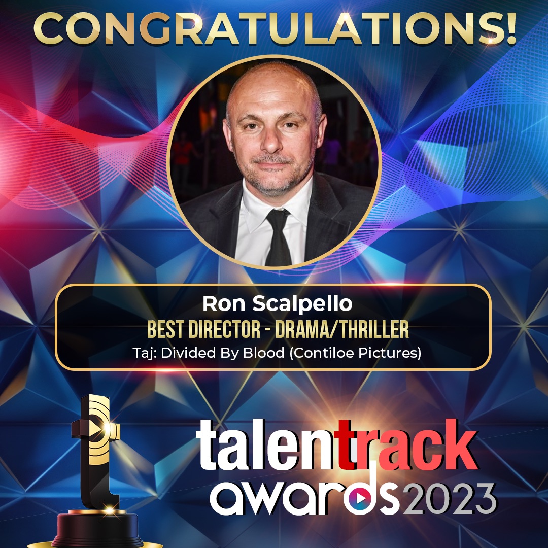 Congratulations Ron Scalpello (@ronscalpello) on winning the Best Director - Drama/Thriller award at Talentrack Awards 2023!

@Contiloe1 #Talentrack #TalentrackAwards #TalentrackAwards2023 #RonScalpello #Taj #ContiloePictures
