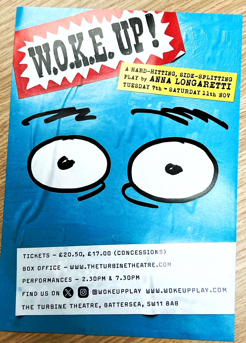 ELEVATOR PITCH for 'W.O.K.E.UP!' <a href="/TurbineTheatre/">The Turbine Theatre</a> Opens TUE 7TH (TOMORROW) - Top advertising creative falls into a coma for 20 years and wakes up NOW! <a href="/TheDrum/">The Drum</a> <a href="/The_IPA/">Institute of Practitioners in Advertising (IPA)</a> <a href="/davetrott/">dave trott</a> <a href="/Coy_Com/">Coy! Communications</a> <a href="/wokeupplay/">WOKEUPPLAY</a> <a href="/MarketingWeekEd/">Marketing Week</a> <a href="/LoretteNettar/">LoretteNettar</a> #wokeupplay #advertising #theatre #comedy