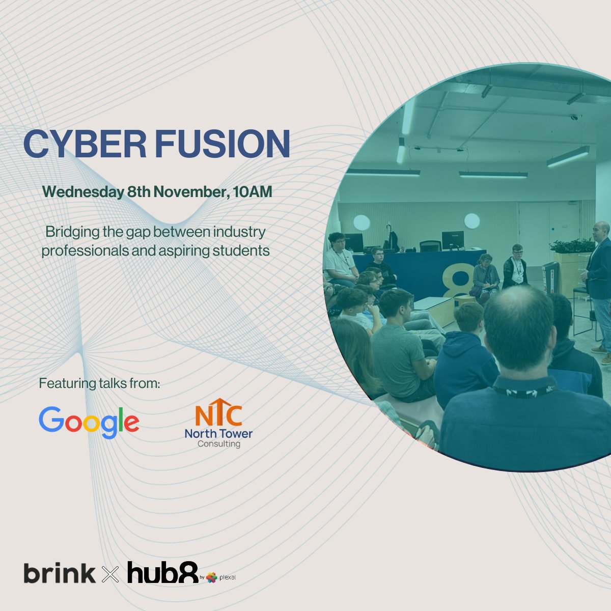 Hub8andco's tweet image. Don&apos;t miss it! Our 2nd Cyber Fusion event at @Gloscol is just 2 days away! Join us for valuable insights, networking, and talks by a @GoogleUK speaker and @NorthTowerCons1  apprentices. 

Limited tickets available
shorturl.at/FHY04

#GloucestershireCollege #CyberFusion