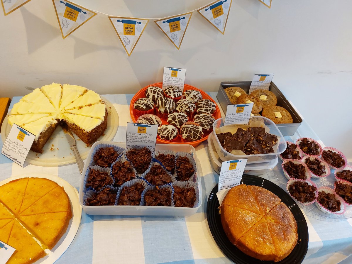 We have cake - now we need your custom! For #probonoweek we're opening up our offices between 11am and 2pm for potential solicitor volunteers or anyone who just wants to hear more about us. We're also raising cash with these goodies - come give us a visit on Prince of Wales Road