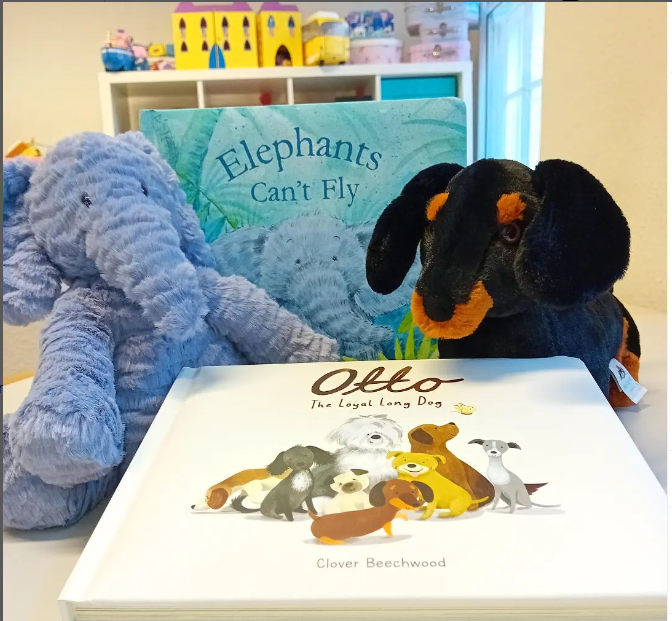 New @jellycat toys & books for children & families to cuddle & read whilst waiting for counselling #jellycat #sausagedog #Elephant #waiting #otto #counselling #clinical #therapy #anxiety #nervous #stress #csa #trauma #family #reading #books #supportforall