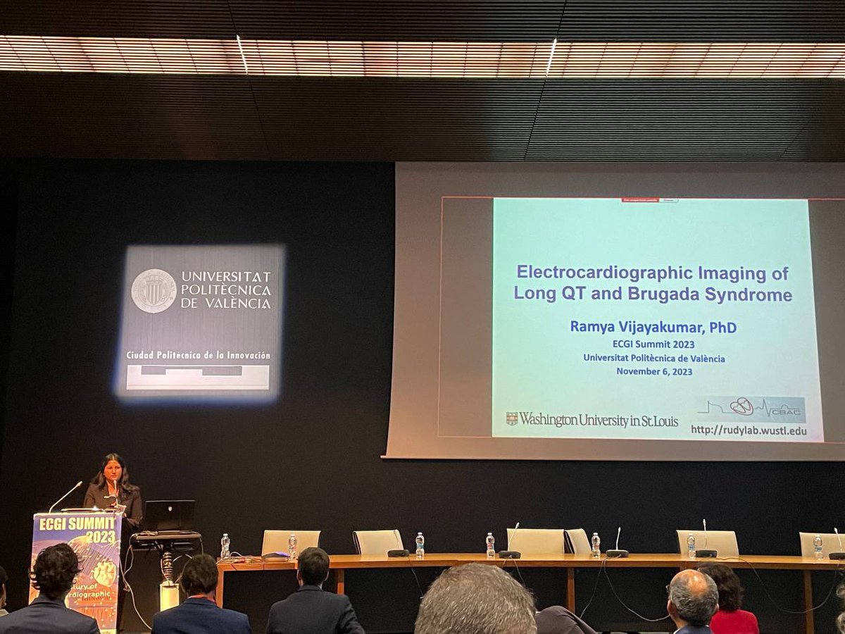 ecgisummit's tweet image. We continue with Session 2: Clinical Applications of ECGI, starting with Ramya Vijayakumar’s talk: Electrophysiologic substrate in congenital long QT
syndrome: noninvasive mapping with electrocardiographic imaging #ECGISUMMIT2023