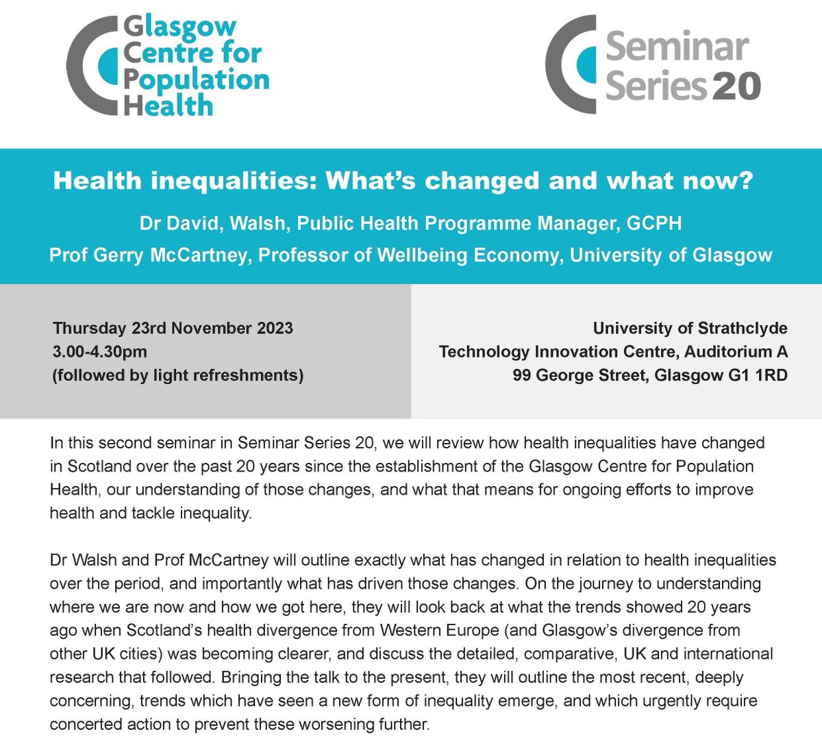 Glasgow Centre for Population Health tweet media