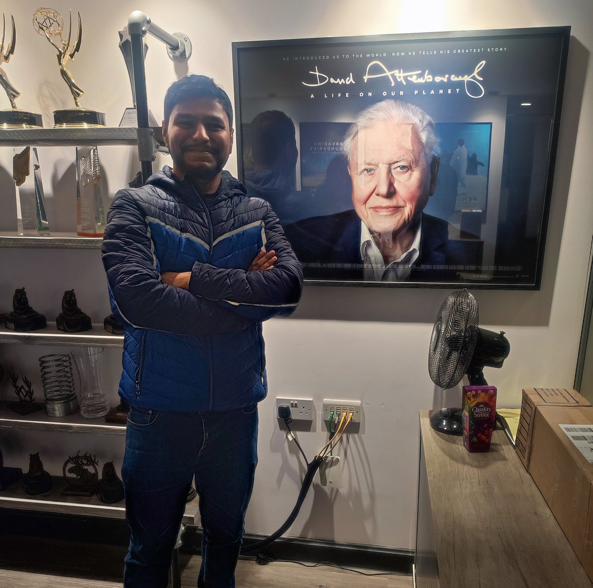 Growing up, I watched <a href="/NatGeo/">National Geographic</a> &amp; <a href="/BBCEarth/">BBC Earth</a>, always wondering how they made those incredible documentaries. Never thought I'd visit their production place.
After years of hard work, I met the brilliant minds behind @Netflix's Our Planet &amp; Breaking Boundaries and BBC's Planet Earth.
