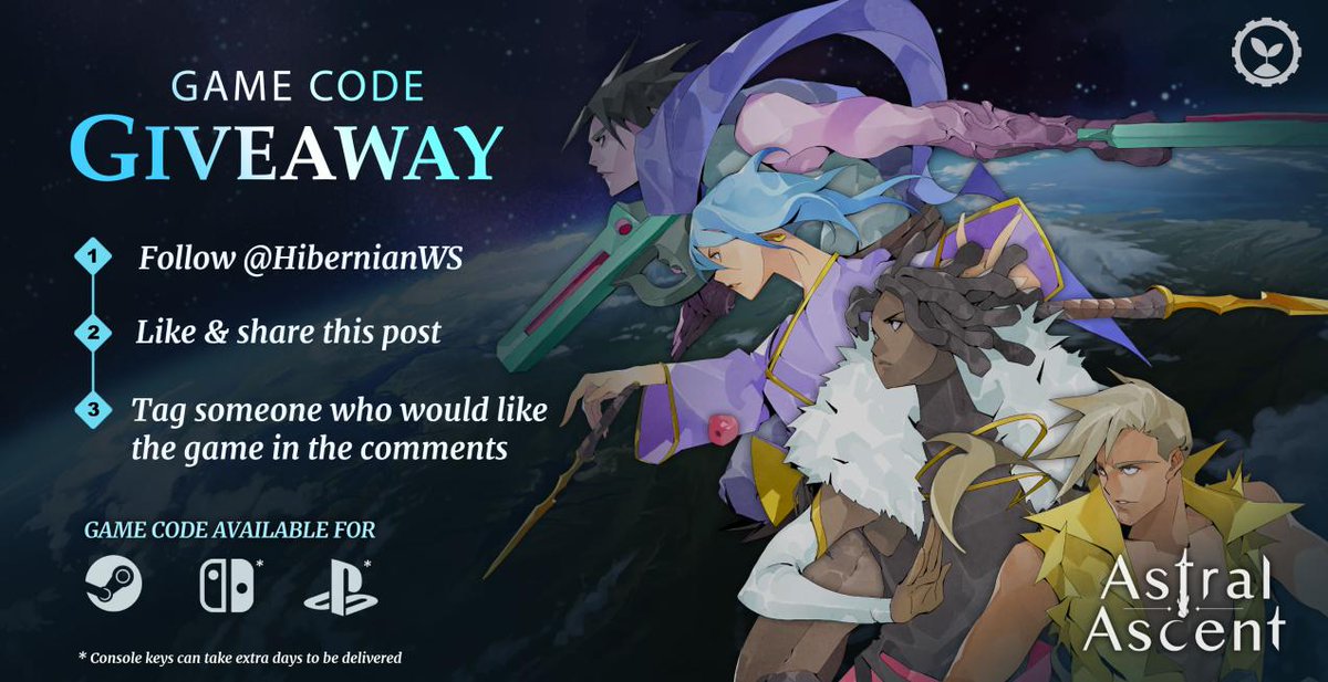 Astral Ascent - 2.0 Update on April 30! (@hibernianws) on Twitter photo ✨GIVEAWAY☄️
Help us spread the word and get a chance to win a key, 5 game keys to win for Astral Ascent -releasing on November 14th!
1. Follow <a href="/HibernianWS/">Astral Ascent - Fallen Fates KS in Sept 2025</a>
2. Like and share this post
3. Tag someone who would like the game in the comments ✨GIVEAWAY☄️
Help us spread the word and get a chance to win a key, 5 game keys to win for Astral Ascent -releasing on November 14th!
1. Follow <a href="/HibernianWS/">Astral Ascent - Fallen Fates KS in Sept 2025</a>
2. Like and share this post
3. Tag someone who would like the game in the comments
