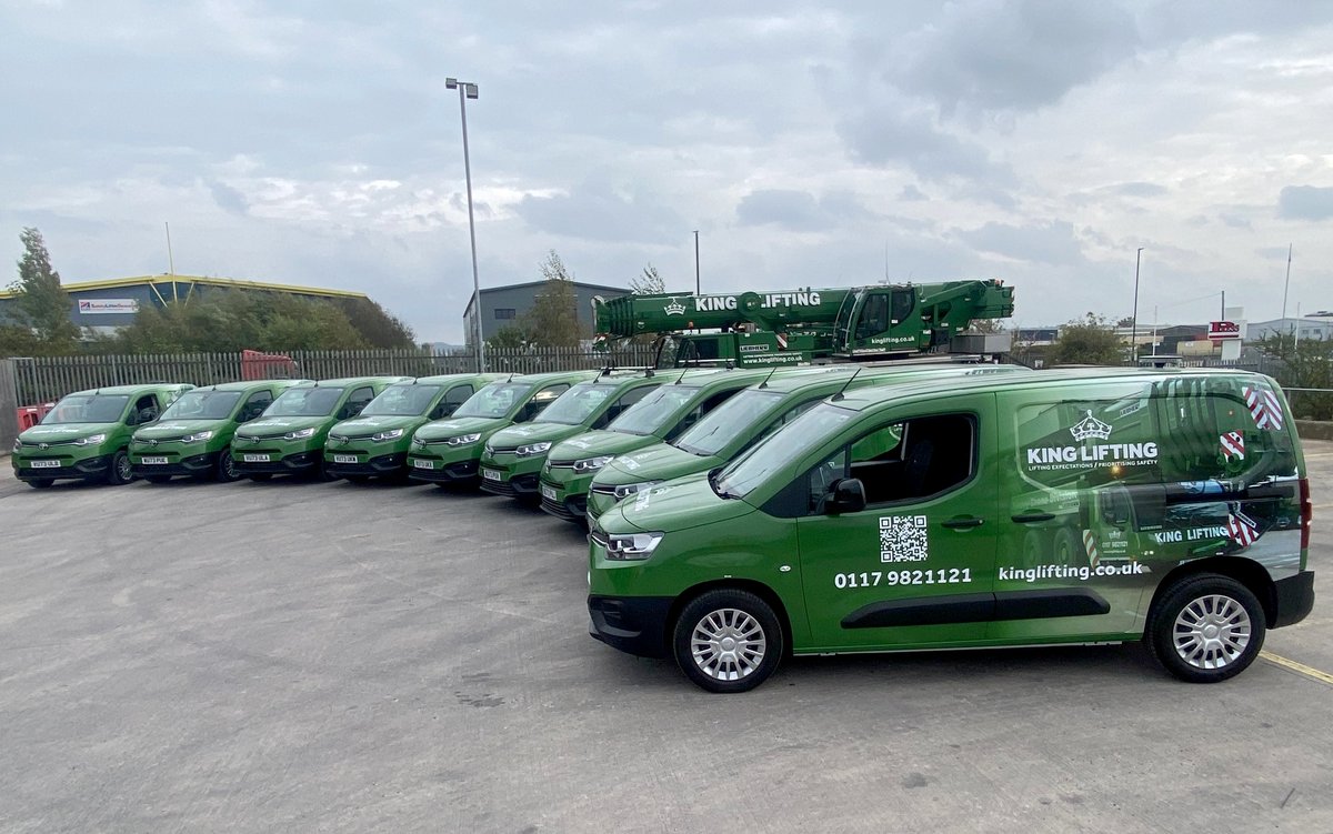 KingLifting's tweet photo. King Lifting has taken delivery of 13 new, low emission, Toyota Proace city vans which have been fitted with the latest telematics and driver safety monitoring systems.

Have you spotted one yet?

#modernfleet #fleetsafety #logistics #euro6 #lowemission #cranehire #heavylifting https://t.co/SkJY6E5qTF
