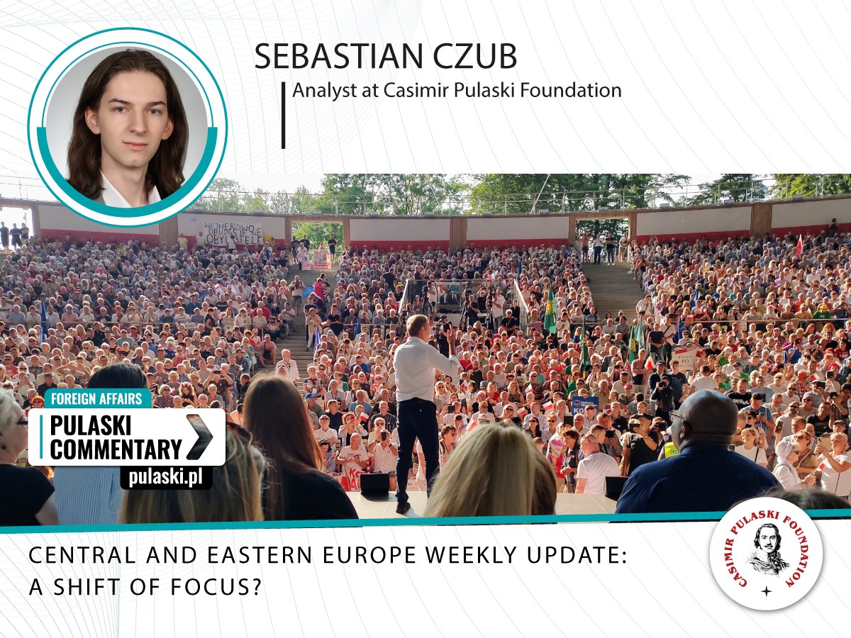 FundPulaskiego's tweet photo. "First of all the current situation in Israel and Gaza has prompted a shift of focus of the Western states away from Ukraine", writes @CzubSebastian in the newest #PulaskiCommentary.
➡️ Read more: https://t.co/SitEGG8wxC
#CEEregion https://t.co/YeegbxwFo4
