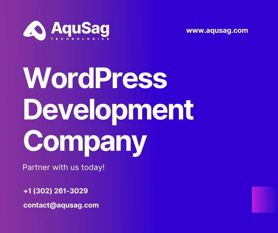 aqusag's tweet image. Elevate your online presence with our WordPress development services. Our expert WordPress developers specialize in custom solutions, website design, theme customization, and plugin development. bit.ly/4610laz

#WordPressMastery #WebDesignExperts #WordPressMaintenance