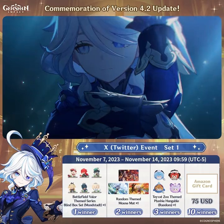 Genshin Impact BR on X: Anúncio do Programa Especial da Versão 4.2 Caros  Viajantes, O Programa vai ao ar no dia 27/10 às 09:00 na Twitch >>>   Este programa especial trará