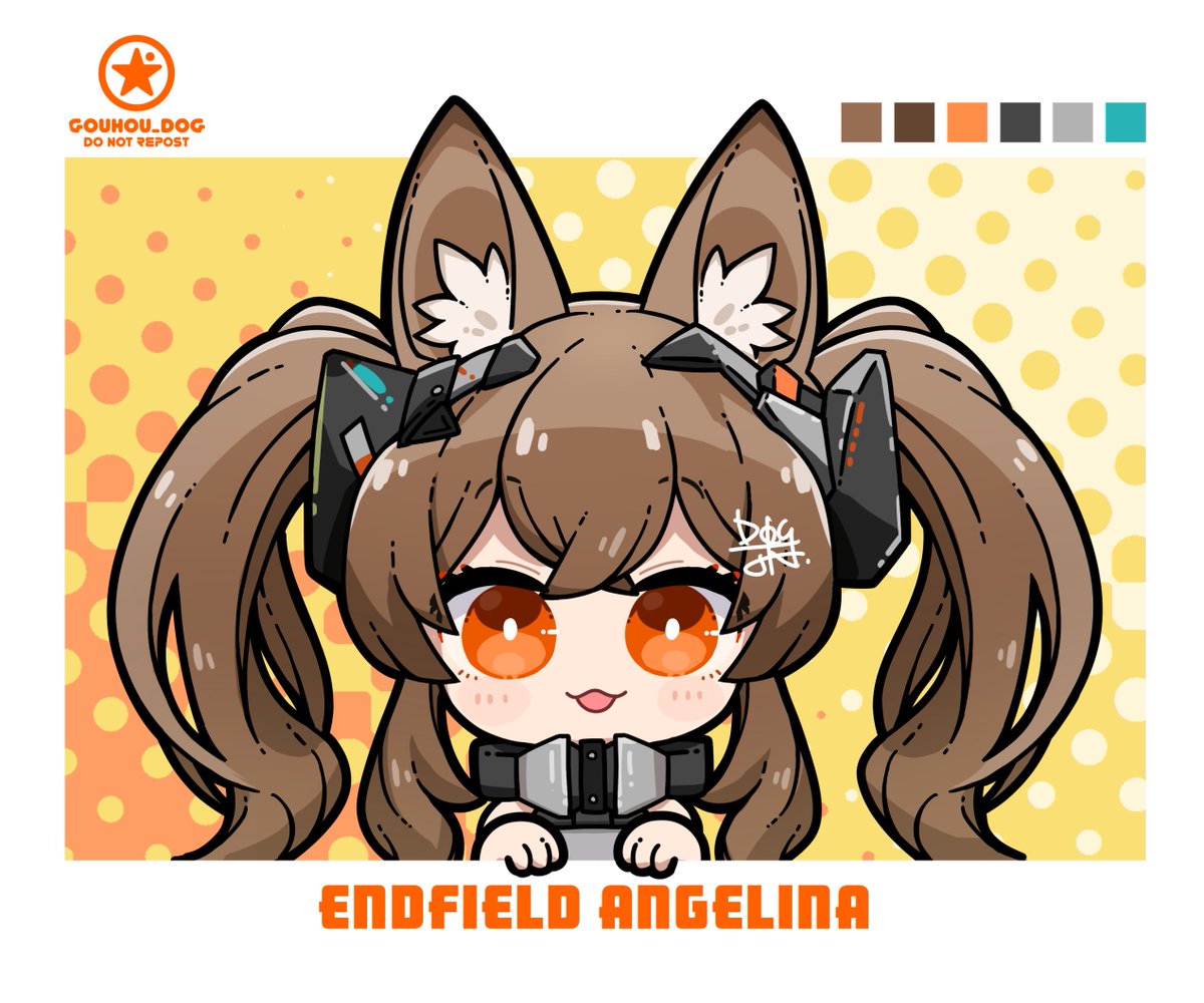1girl solo animal ears twintails brown hair long hair looking at viewer  illustration images