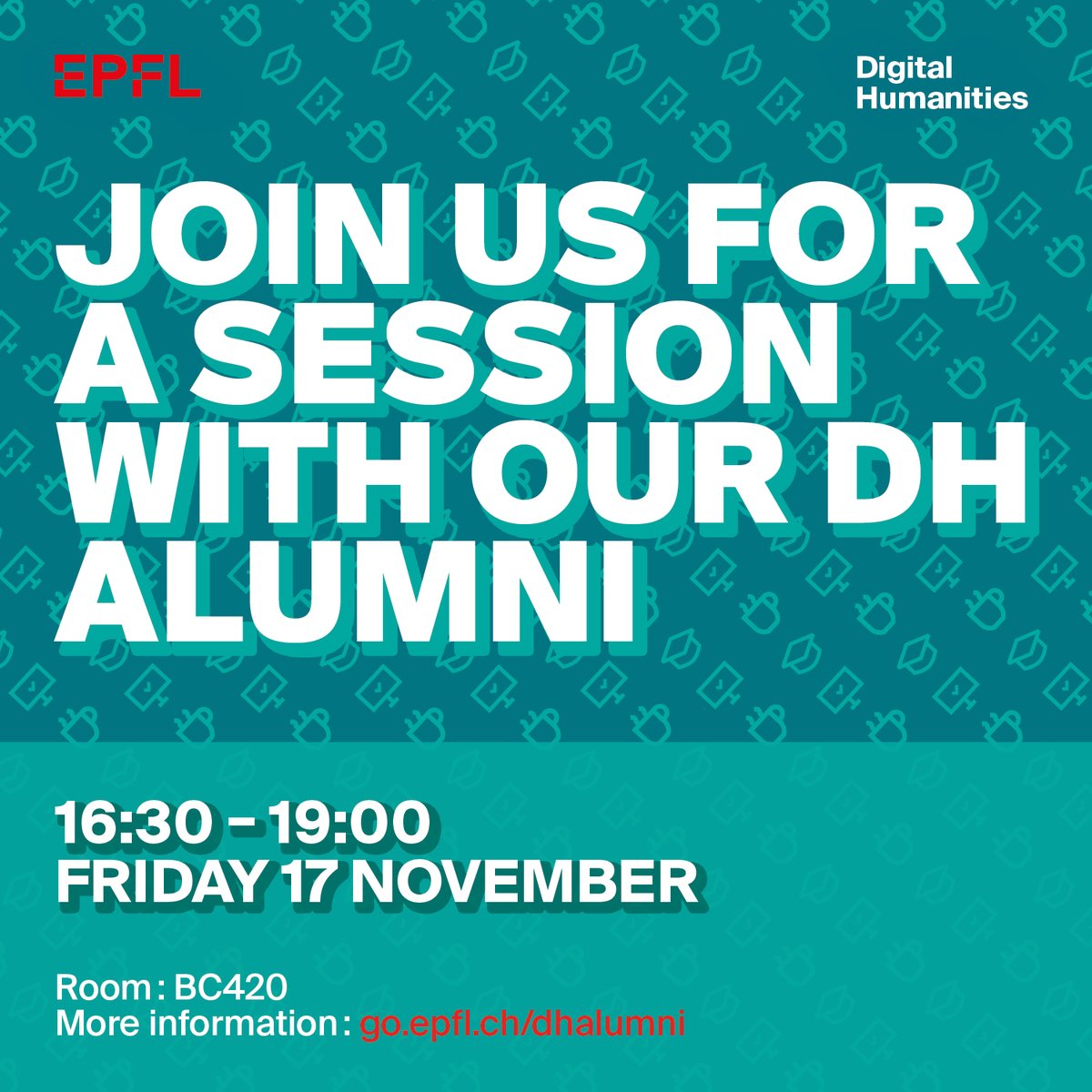 epfldh's tweet photo. Join us for the first DH Alumni event. Alumni will share with us their DH journey.

The presentations will be followed by an "ask me anything" session, where our DH alumni will answer questions from the audience.

The event will be rounded up with drinks and networking for all. https://t.co/YnQjPq4Ihp