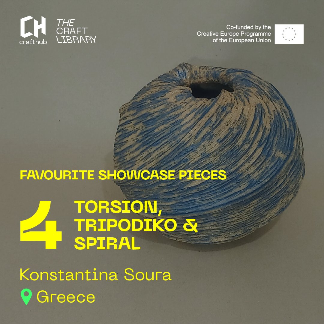 CrafthubEU (@crafthubeu) on Twitter photo ๐ Congratulations to Konstantina Soura, the 4th place winner at #CraftHubExhibition for Torsion, Tripodiko, and Spiral. Inspired by her archaeological background, she embraces primitive forms and alternative firing techniques. Explore her artistry: ๐ bit.ly/spiral-crafthuโฆ ๐ Congratulations to Konstantina Soura, the 4th place winner at #CraftHubExhibition for Torsion, Tripodiko, and Spiral. Inspired by her archaeological background, she embraces primitive forms and alternative firing techniques. Explore her artistry: ๐ bit.ly/spiral-crafthuโฆ