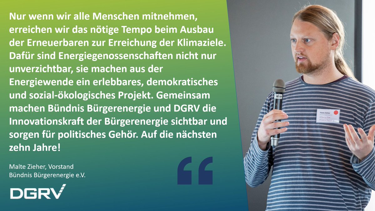 DGRV (@_genossenschaft) on Twitter photo Eine Dekade im Einsatz für die #genossenschaft|liche #Energiewende! Zu 🎂10 Jahren Bundesgeschäftsstelle Energiegenossenschaften🎂erreichten uns viele lobende Worte, darunter auch vom BEEn-Vorstand Malte Zieher🙏<a href="/bundnis/">Bündnis Bürgerenergie</a>
Mehr davon➡️dgrv.de/news/eine-deka… Eine Dekade im Einsatz für die #genossenschaft|liche #Energiewende! Zu 🎂10 Jahren Bundesgeschäftsstelle Energiegenossenschaften🎂erreichten uns viele lobende Worte, darunter auch vom BEEn-Vorstand Malte Zieher🙏<a href="/bundnis/">Bündnis Bürgerenergie</a>
Mehr davon➡️dgrv.de/news/eine-deka…