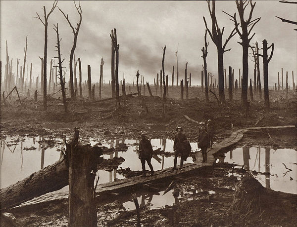 Kinglerium's tweet image. 6/11/1917: en #Passchendaele (#Bélgica), en el marco de la #PrimeraGuerraMundial, después de tres meses de terrible lucha, fuerzas canadienses vencen en la #TercerabatalladeYpres.